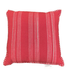 Accent Throw Pillow Rust‎ Textured Strip Design 20” x 20” New Without Tags